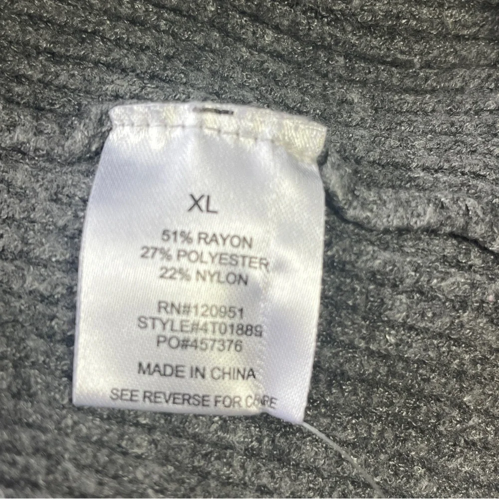 2/$30 Sage + Stone Gray Ribbed Boxy Knit Short Sleeve Sweater XL